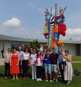 Participants visiting Danubiana in Bratislava